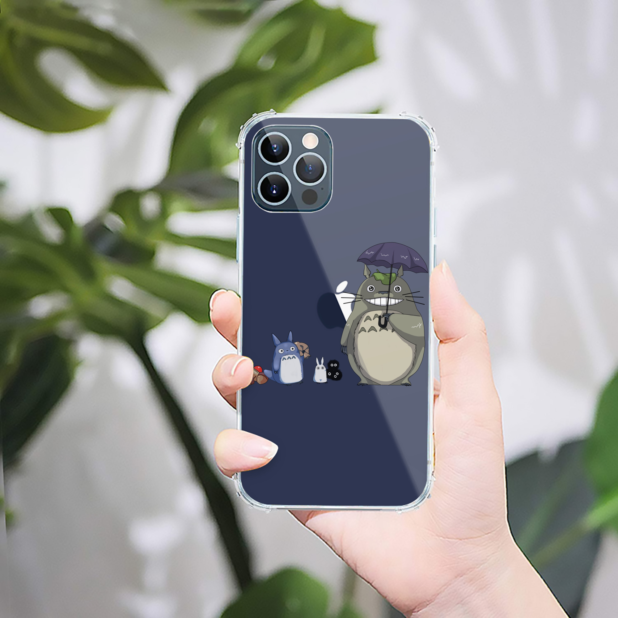 （画像用） となりのトトロ 草壁メイ 草壁サツキ My Neighbor Totoro Satsuki Kusakabe Mei Kusakabe 【iPhone 12シリーズ対応】透明スマホケース（クリアソフトケース）
